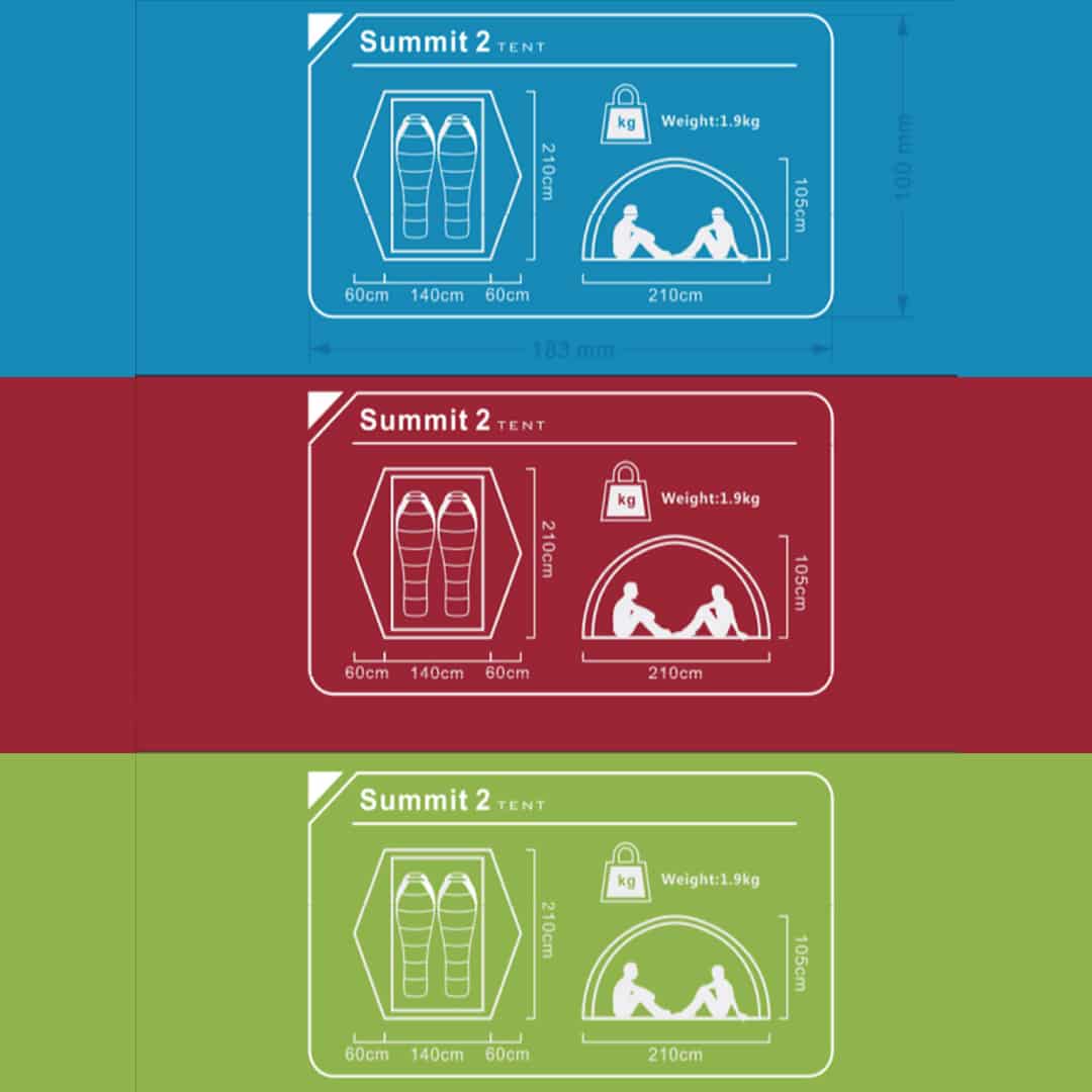 چادر دوپوش دو نفره اسنوهاک 8